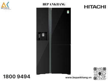 Tủ lạnh Hitachi Inverter 569 lít Side By Side R-MX800GVGV0 GBK
